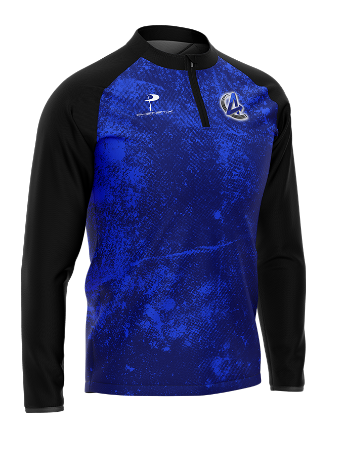 ACE 1/4 Zip Blue